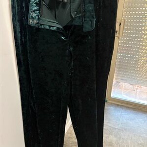 Velvet Dark Green Pants